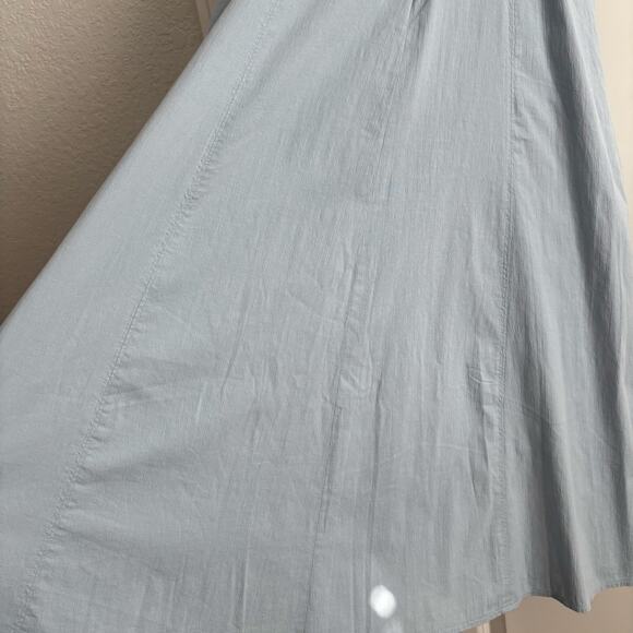 Abercrombie & Fitch A&F Mila Midi Dress A Line Sz Small Lilac Blue Square Neck - Picture 11 of 15